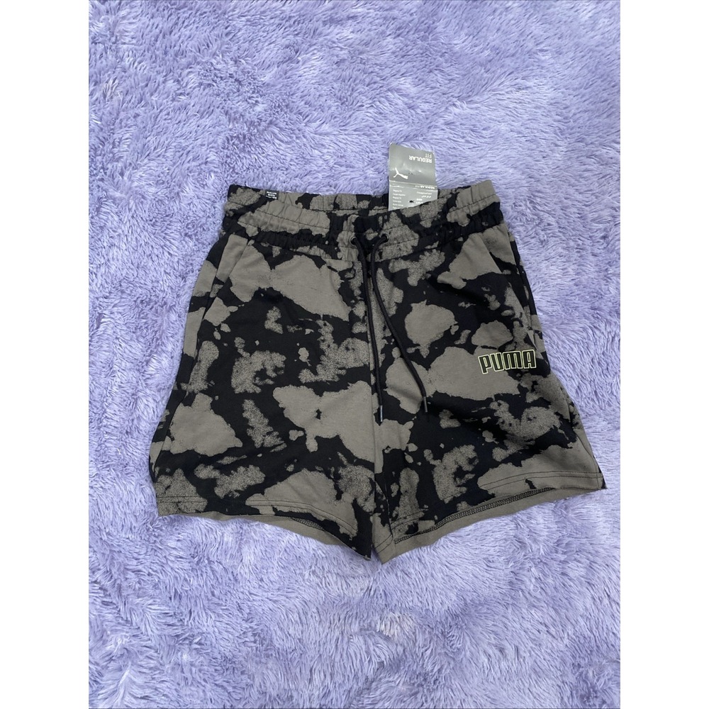 Puma Summer Graphics‎ 5" Aop Black/Gray Shorts Size XS